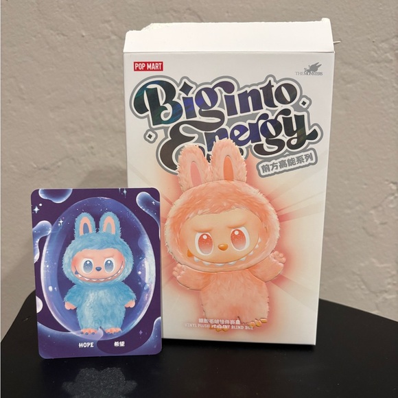 Blue Monster Plush Keychain - Picture 2 of 3